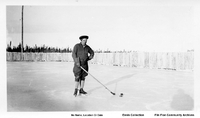 Flin Flon Lake Hockey Rink - Player Unidentified - C 1928/29