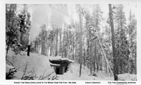 Shack That Harry Ennis Lived In For The Winter Near Flin Flon - No Date - (C 1928)
