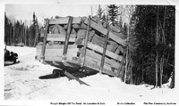 Freight Sleighs Off The Road Likely On The Island Falls Run ( C 1929)