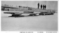 Loaded Freight Sleighs For Island Falls (C 1929)