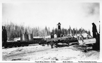 Marion Crane Transferring Freight From Rail Flat Cars To Sleighs (C1929é30)