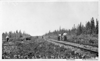 The Start Of The Hudson Bay Railway No Date Postcard