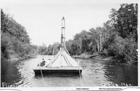 Pile Driver Le Pas Manitoba No Location No Date (C 1928) Postcard