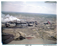 Aerial View of HBM&S Looking East Over Tailings Pond 1967
