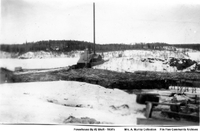 'Po)wer House and Cord Wood Piles by No. 2 Shaft Area 