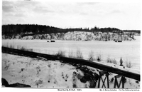 Hauling Cord Wood Over The Ice Flin Flon Lake 
