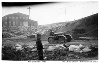 HBM&S Plant Construction , Machine Shop in Background (Likely C 1929)
