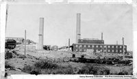 Zinc Roaster and Smelter Smoke Stacks (C 1930) Postcard
