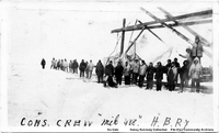 Construction Crew "Mile 488" Hudson Bay Railway no date (Likely C 1930)