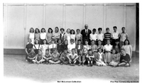 Students, Appears To Be Old Main School, Neil McLennan Center Back Row (C 1935)