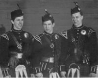 HBMS Pipe Band early 1950's Johnny Phillips, Keith Smith,Bill Kulcher