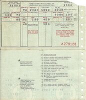 HBM&S Pay check stub for March 15 1955