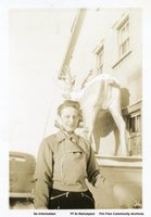 No Information Elks Hall and Elk from 1935 Silver Jubilee Parade in background