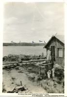 The X's In This Picture Show How Close The Forest Fire Came To Cabin