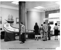 Manitoba Centennial Canoe On Display In New York City - 1967