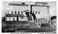 The Original Community Hall- 1944 (Was demolished and replaced with new hall 1957)