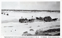 Freight Leaving The Pas To Flin Flon Including Diamond Drill To Claims In Flin Flon 1919-1920