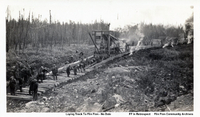 Laying Tracks To Flin Flon - no date but likely 1927 