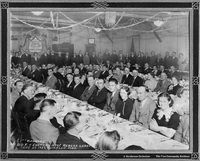 "Banquet" I.O.O.F. & Eastern Star Rebeka Lodge. Oct 29 1937 Flin Flon Manitoba
