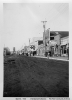 Flin Flon Main Street Lookinng North on East Side 1936