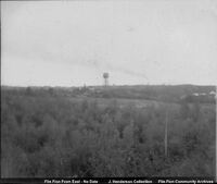Flin Flon From The East- No Date (Post forties, note new water tower)