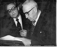 Lt. Gov. Bud Jobin & Mayor L. March (Snow Lake) - November 1976