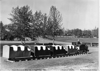 Howard McIntosh On Model Train At Phantom Lake - 1960;s