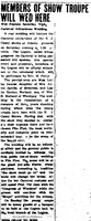  Flin Flon Miner Aug 11 1939 Report on Wedding.