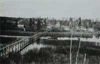 Bridge To Ross Lake Island C 1930