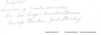 Rotary Club Charter Members July 1954 photo inscription