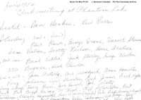 Rotary Club Meeting at Phantom Lake, July 1954 photo inscription