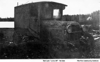 Ford car with chains