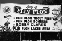 Flin Flon Highway Sign