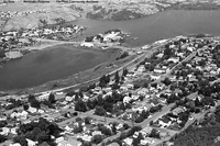 Aerial view of Flin Flon