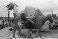 Restoration of Flintabbatey Flonatin statue