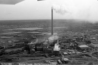 Aerial view of Flin Flon and HBM&S Complex