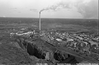 Aerial view of Flin Flon and HBM&S Complex