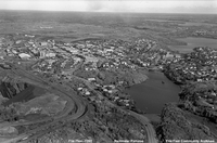 Aerial view of Flin Flon and HBM&S Complex