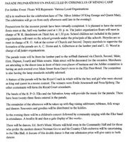 Extract from Miner Article On 1935 Parade